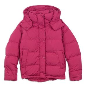 Lululemon Wunder Puff Jacket - Pomegranate - Size 2